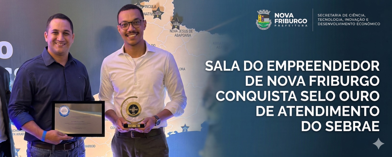 Sala do Empreendedor de Nova Friburgo Conquista Selo de Ouro de Atendimento do SEBRAE